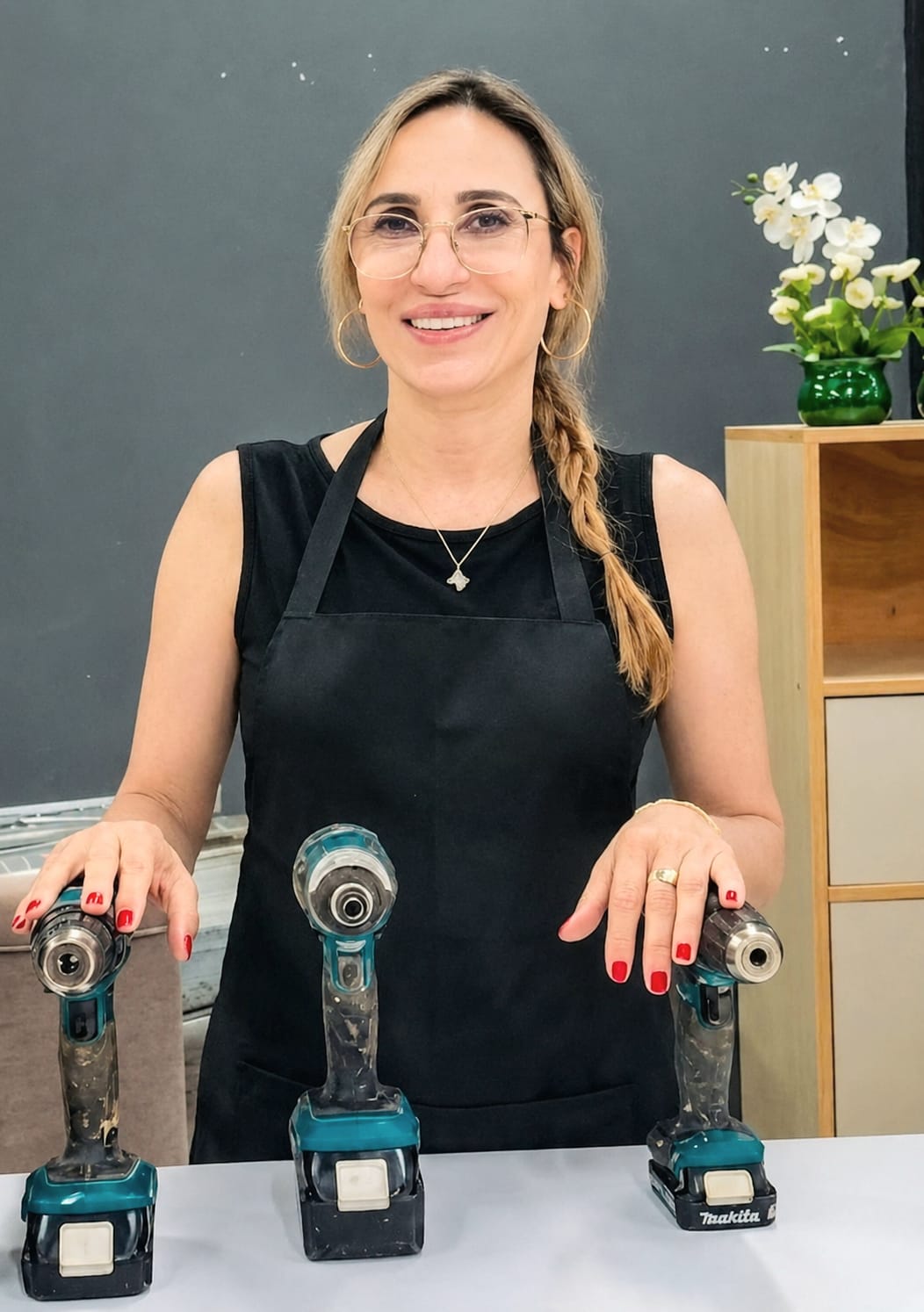 איילה ארבל בסטודיו לנגרות בנס ציונה